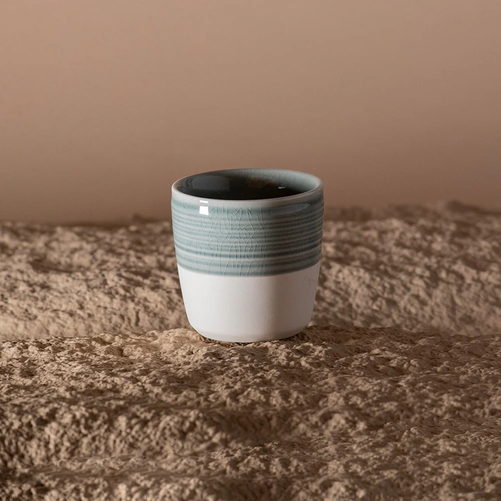 Loveramics Dale Harris Champions Signature Crackle Glaze Cappuccino Cup (200ml) - Charcoal - Image 2