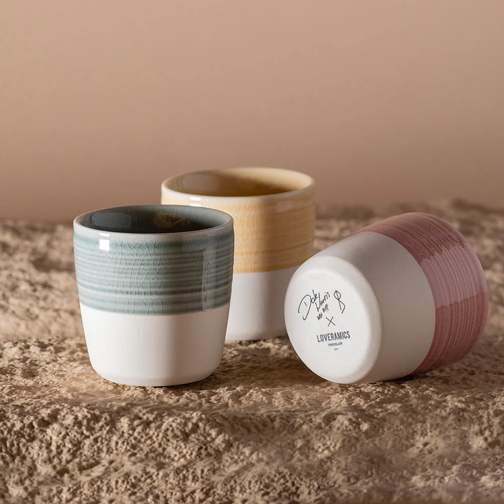 Loveramics Dale Harris Champions Signature Crackle Glaze Cappuccino Cup (200ml) - Charcoal - Image 5