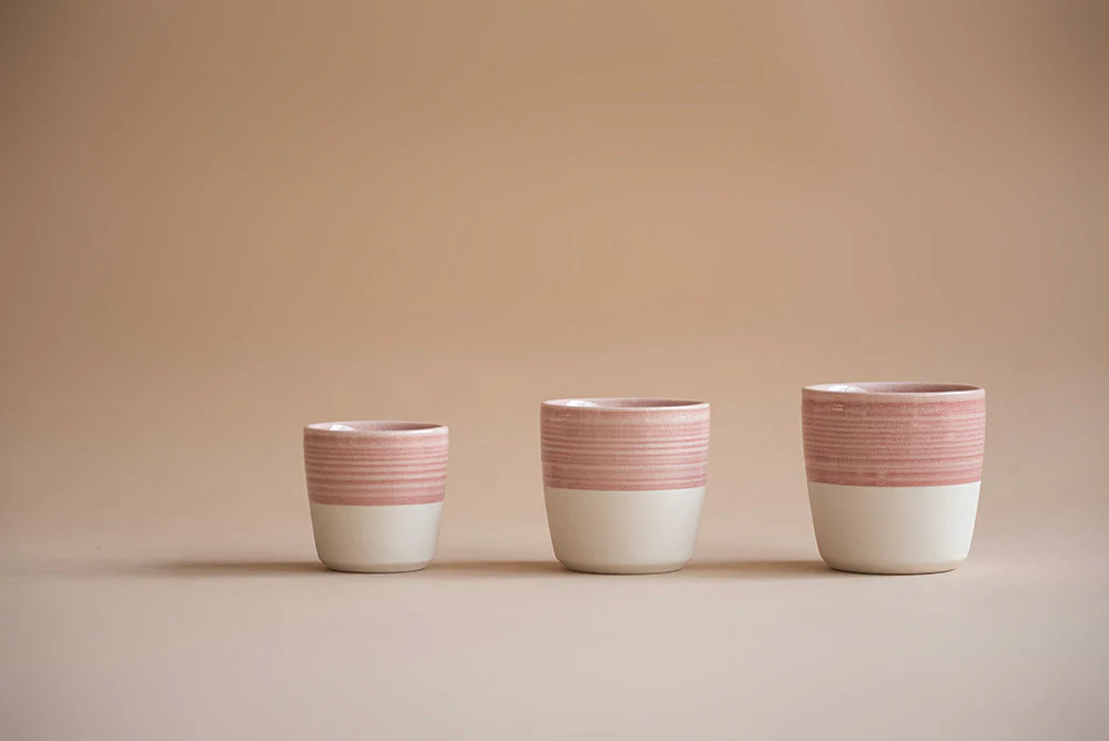 Loveramics Dale Harris Champions Signature Crackle Glaze Flat White Cup (150ml) - Pink - Image 4