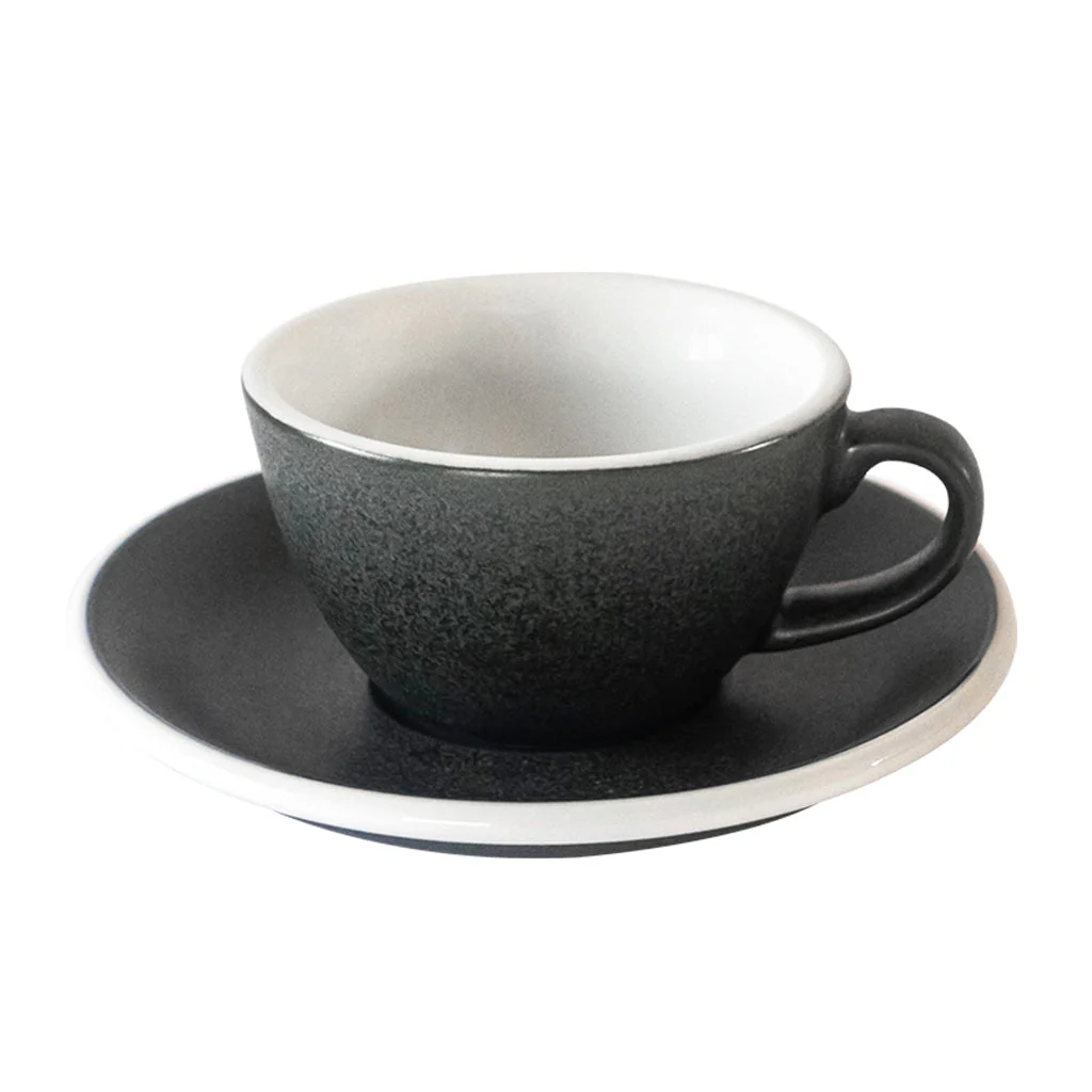 Loveramics Egg Mineral Cappuccino / Flat White Saucer (Anthracite) 14.5cm - Image 3