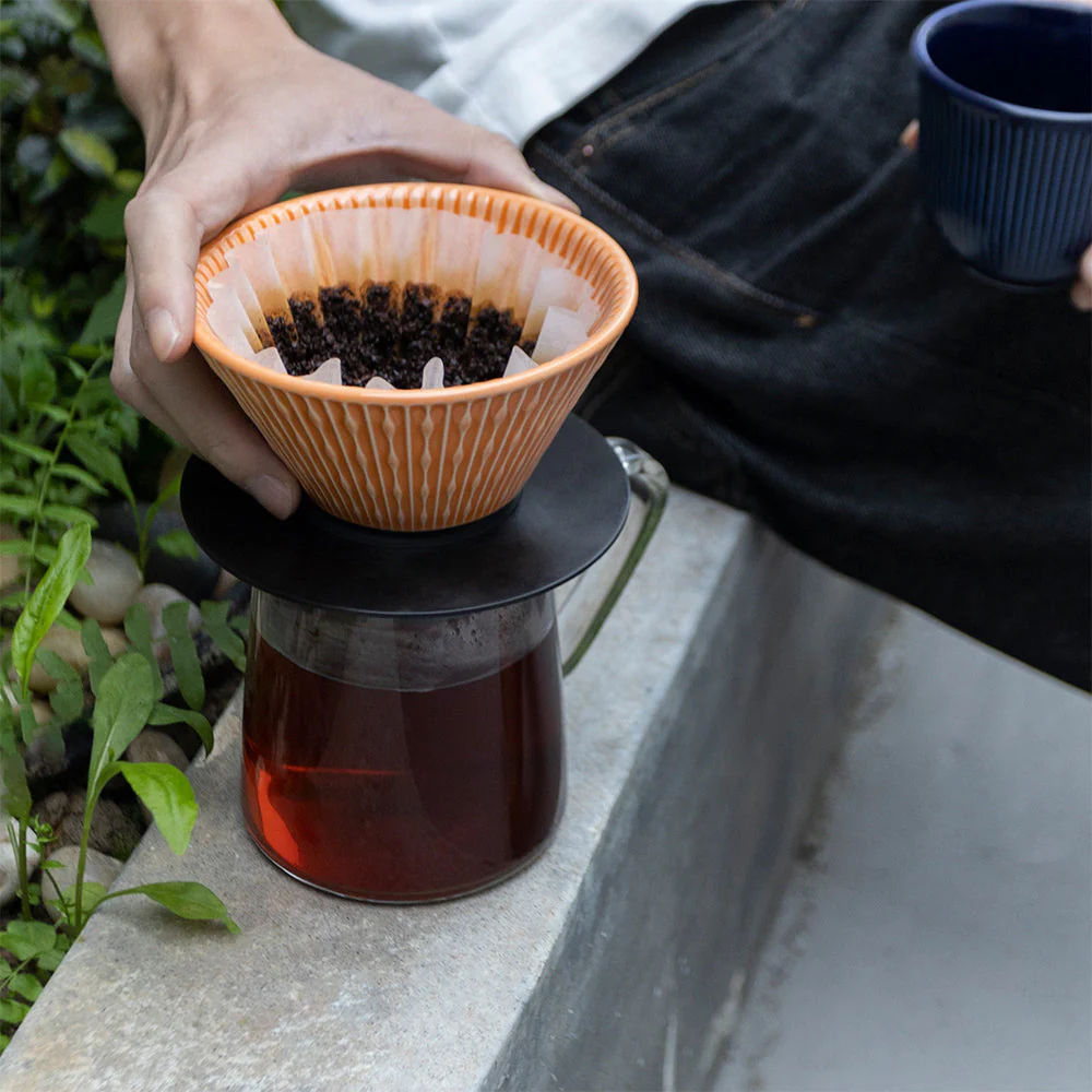Loveramics Flatbed Coffee Dripper (Orange) - Image 2