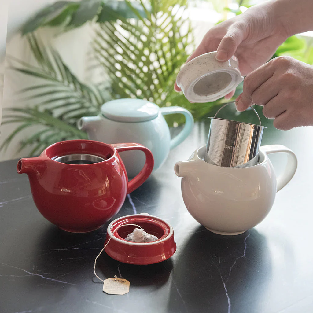 Loveramics Pro Tea Teapot with Infuser (400ml) - Red - Image 3