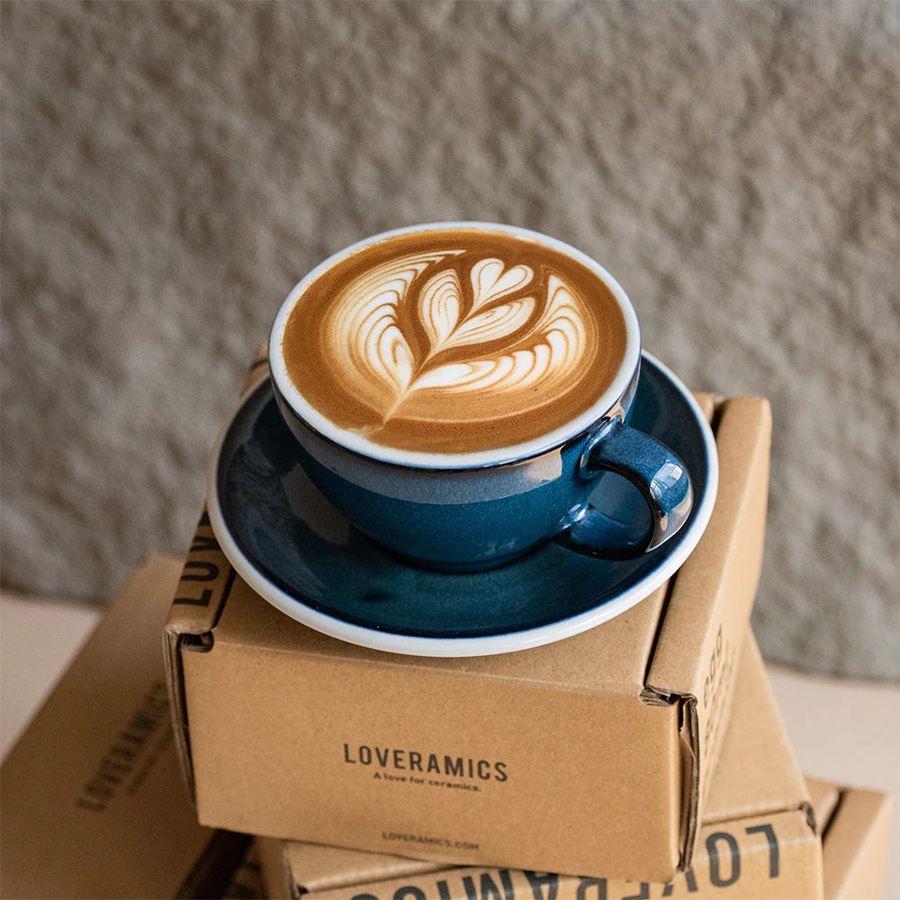 Loveramics Reactive Glaze Potters Cappuccino Cup (Night Sky) 250ml - Image 2