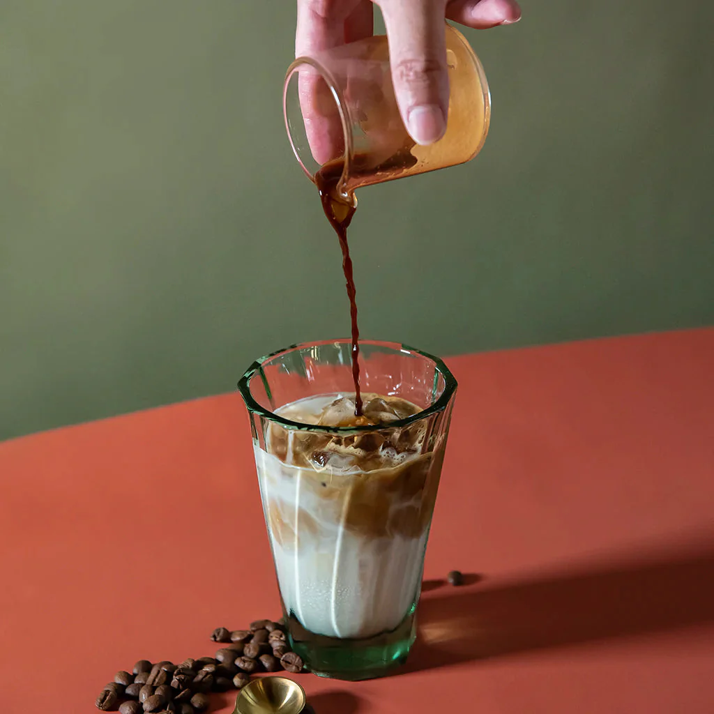Loveramics Urban Glass Twisted Latte Glass 360ml (Black) - Image 2